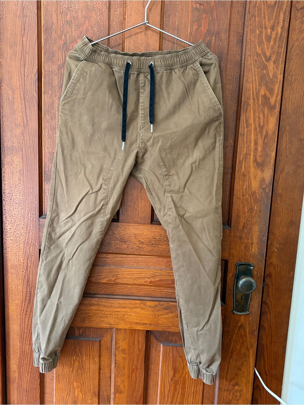 Men's Zanerobe Brown Jogger Pants with Drawstring
